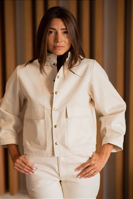 JAQUETA SARJA NATURAL