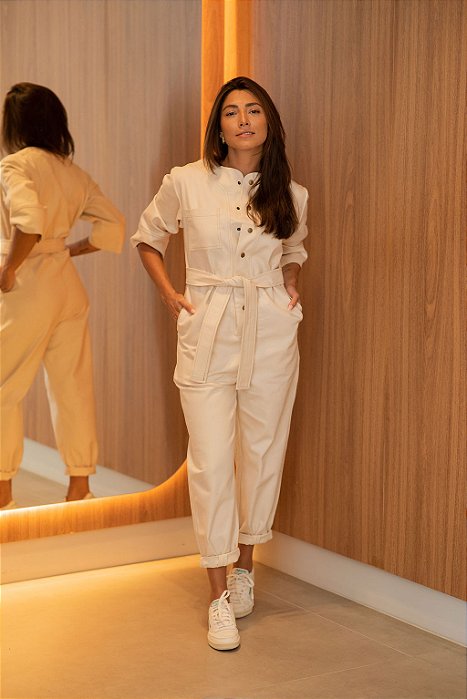 MACACÃO SARJA NATURAL