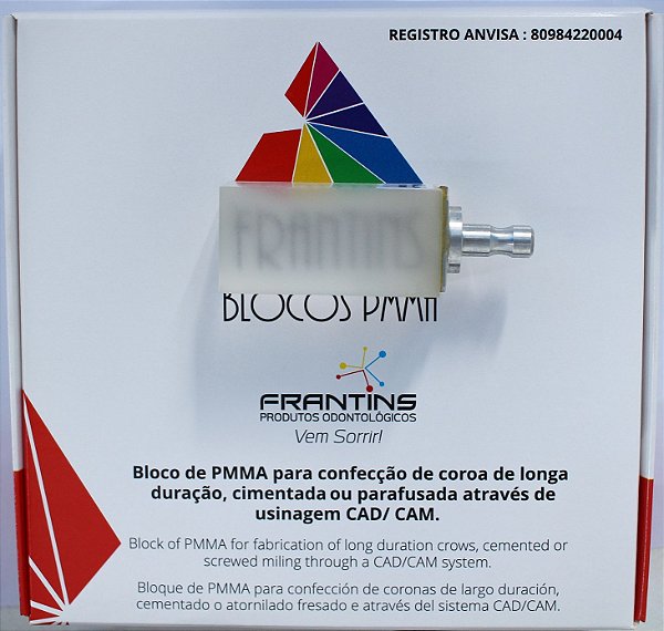 Blocos Fbs Calcinavel Incolor 19X40X16Mm - Cx 6 Unidades