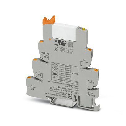 PLC-RPT-24DC/21 MÓDULO DE RELÉ INTERFACE 6A 1 CONTATO REVERSÍVEL 24VDC PUSH-IN 2900299 PHOENIX CONTACT