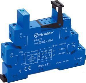 93.02.7.024 BASE PARA TRILHO DIN 35 MM ACESSÓRIO PARA RELÉ SÉRIES 41 E 61 FINDER