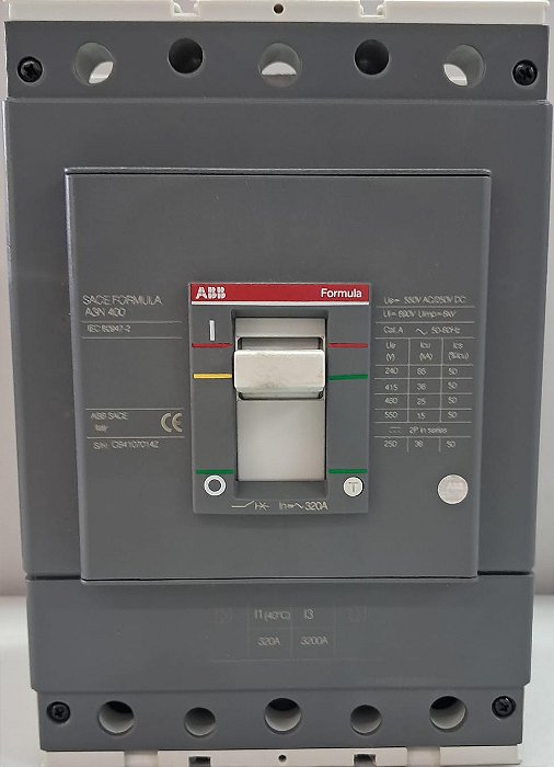 Disjuntor em caixa moldada A3N 400 TMF 320 3P F F