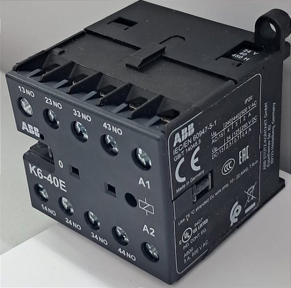 Contator Auxiliar Tetrapolar s/Rele Bimetalico GJH1211001R0401 ABB