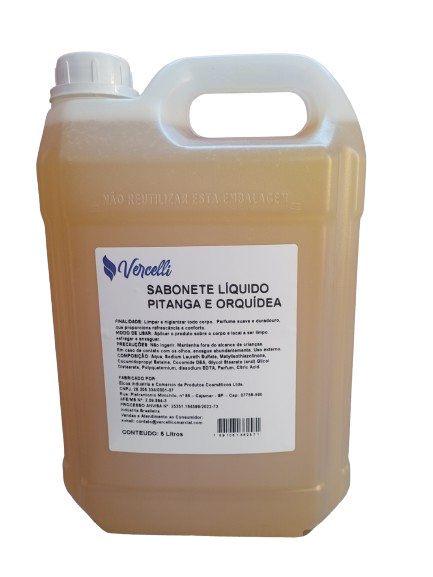 Sabonete Líquido Pitanga e Orquídea 5L - Vercelli