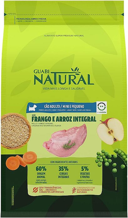 Guabi Natural Cães Adultos Raças Pequenas