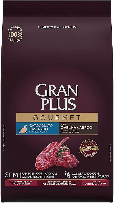 Gran Plus Gourmet Gatos Adultos Castrados