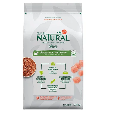 Guabi Natural Cães Adultos Mini e Pequeno Obesos