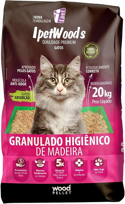 Granulado de Madeira IpetWoods