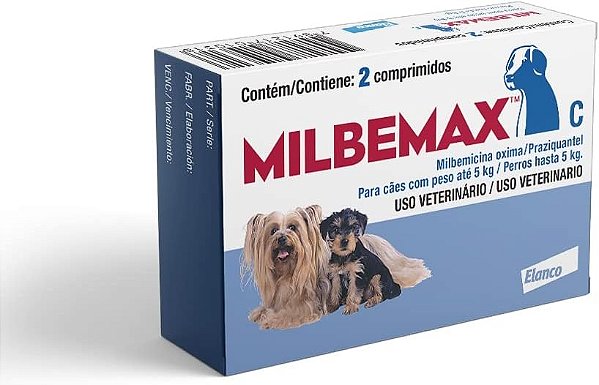 Milbemax Cães Vermífugo Oral Elanco
