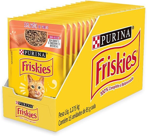 Friskies Sachê Ração Úmida para Gatos Adultos 85g