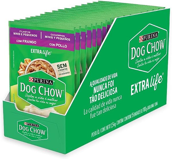 Dog Chow Sachê Ração Úmida para Cães Filhotes 100g