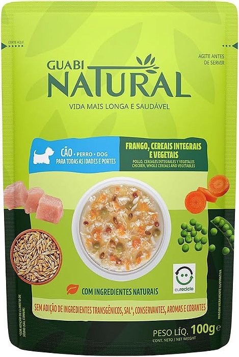 Guabi Natural Sachê Cães Todos as Idades e Portes 100g