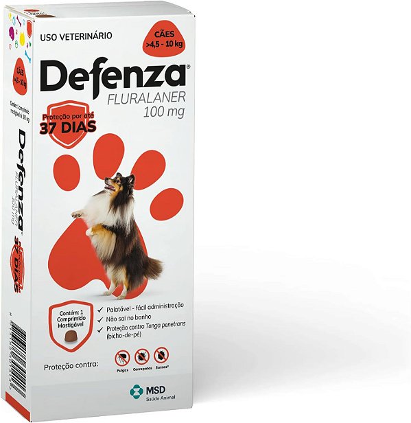 DEFENZA MSD ANTIPULGAS E CARRAPATOS CÃES