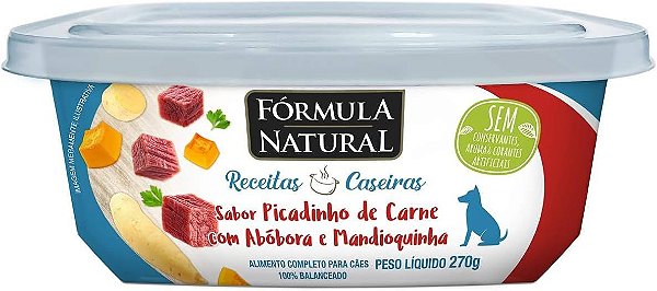Fórmula Natural Receitas Caseiras Cães 270g