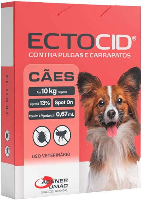 Ectocid Agener União Anti-Pulgas para Cães