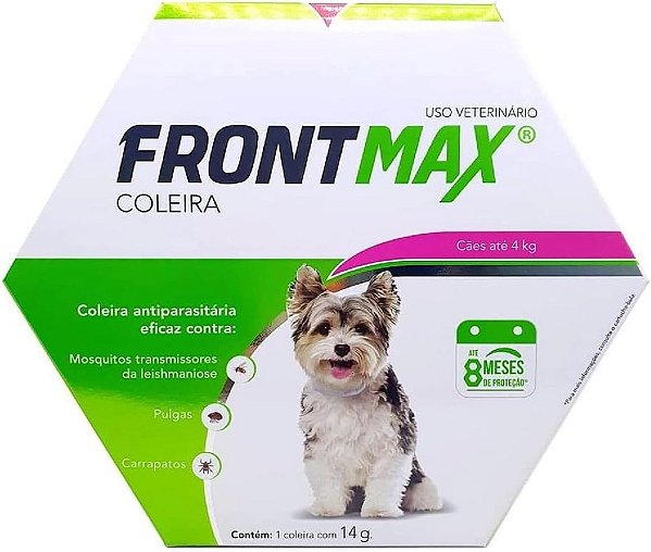 Coleira Antipulgas FrontMax P ou G para Cães