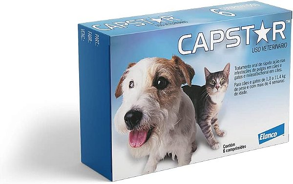 Capstar 11,4mg para cães e gatos