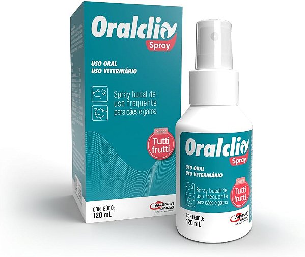 OralClin Spray Bucal para Cães e Gatos 120 ml