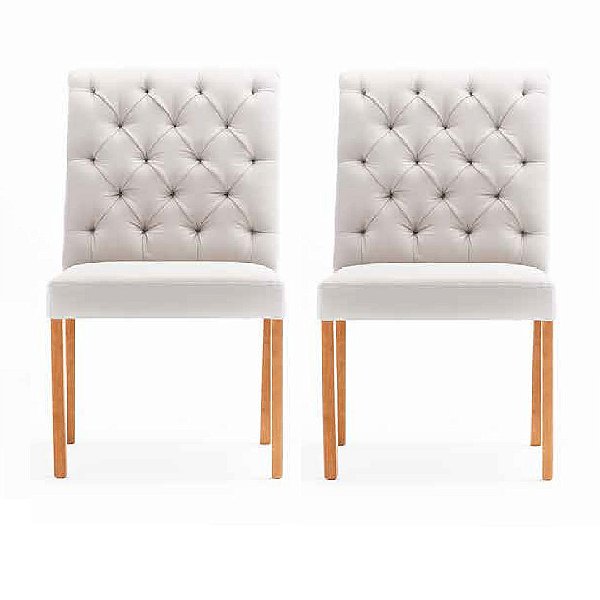 CADEIRA ELIS MADEIRA CASTANHO COM CAPITONÊ