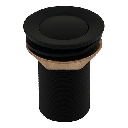 VALVULA LAVATORIO CLICK LUXO PRETO FOSCO 8 CM - 7-8 BLISTER