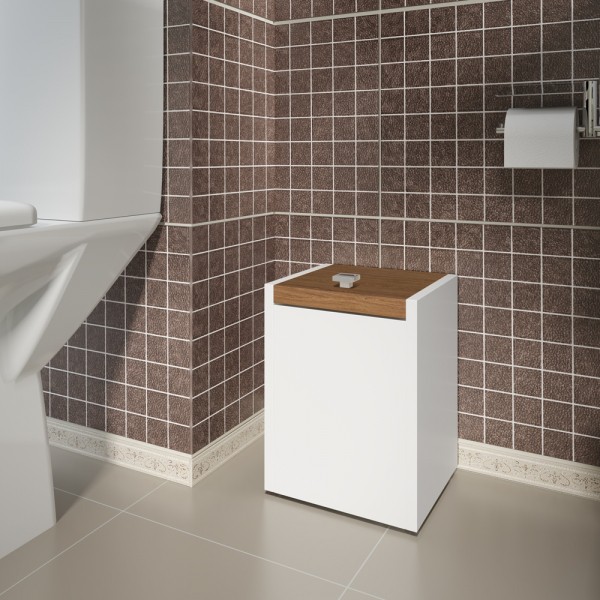 LIXEIRA COM TAMPA FIXA S01