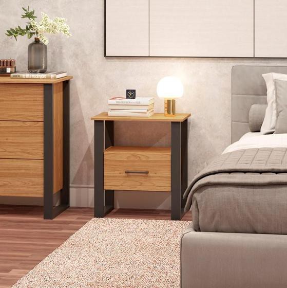 MESA DE CABECEIRA INDUSTRIAL 1 GAVETA