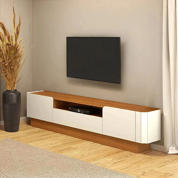 Rack 220cm - OFF WHITE FREIJÓ - DALLA COSTA