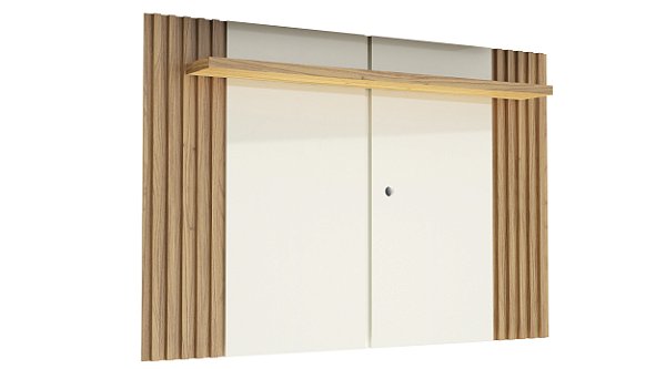 Painel suspenso - off white/ freijó - Pradel - 140CM E 180CM