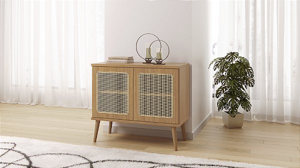 Balcão tela sintética 91cm c/ 2 portas – freijó - dalla costa