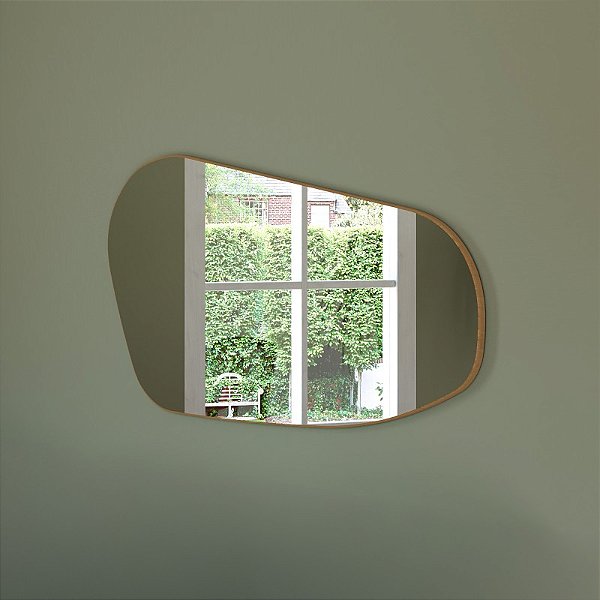 Painel decorativo orgânico (espelho) – freijó - dalla costa