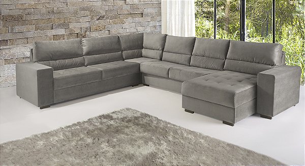 Estofado sofá MH-4130 - herval - 2 lugares - tecido B1-C-K