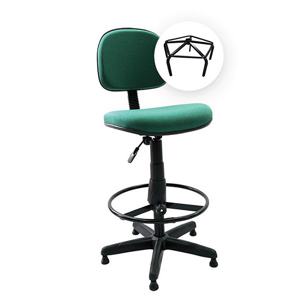 Cadeira Secretária Caixa Sem Braço