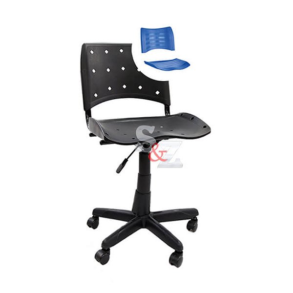 Cadeira Secretária Giratória Sem Braços Colorida – Master