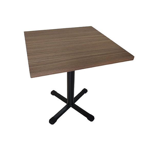 MB 06 – Mesa Quadrada 80x80 cm em MDF Engrossado com Base em Tubo Oblongo