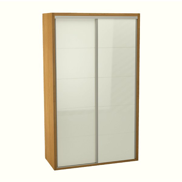 Roupeiro Dalla Costa 140cm - Com porta lisa em Placas - Com e sem espelho