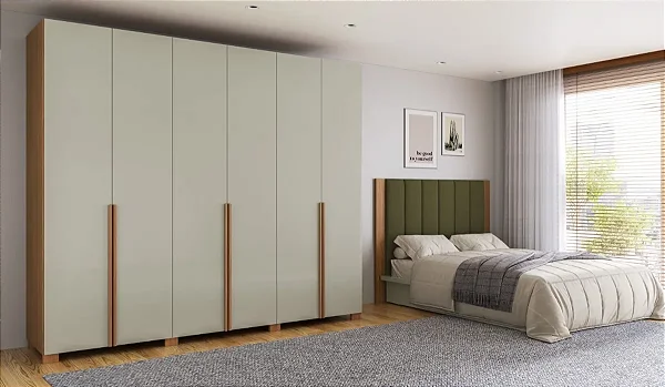 roupeiro 6 portas - 269cm - pradel dalla costa