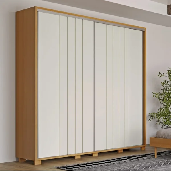 roupeiro 227cm com 2 portas - com e sem espelho - pradel dalla costa