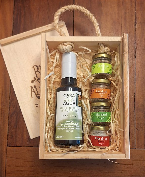 Kit Azeite e Mini Flor de Sal