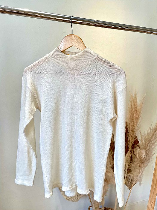 Tricot Off-White Gola Alta - M