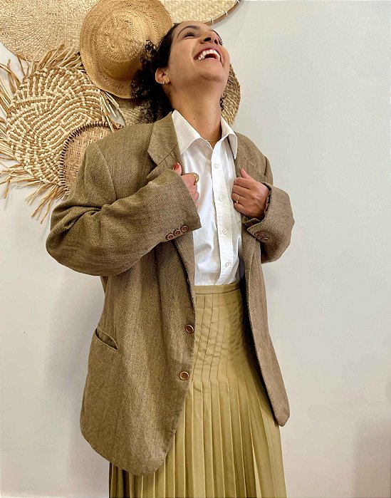 Maxi Blazer Ocre - GG