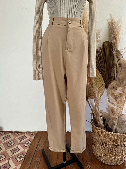 Calça Alfaiataria Bege- 40/42