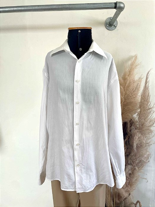Camisa Branca Texturizada - GG
