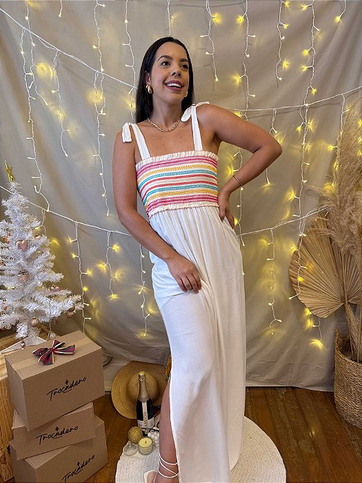 Vestido Longo Branco -  GG