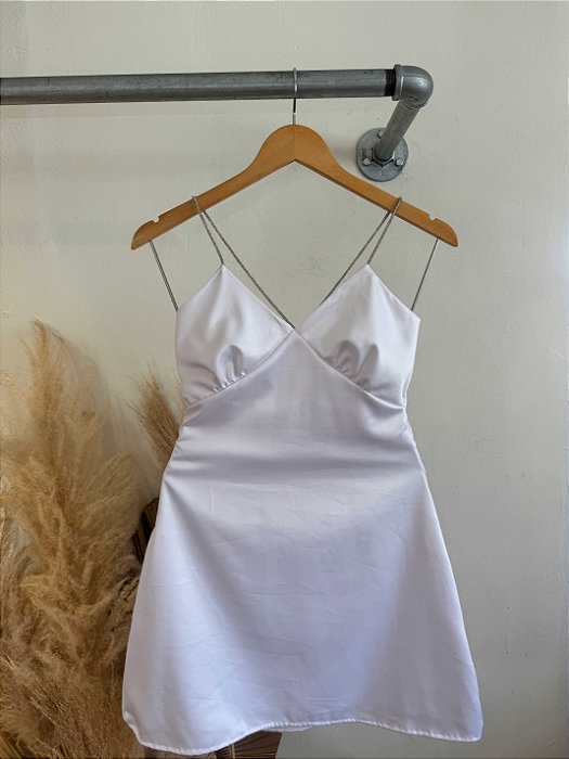 Vestido Branco Acetinado - PP