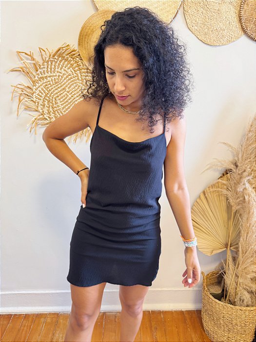 Vestido Preto Decote - P