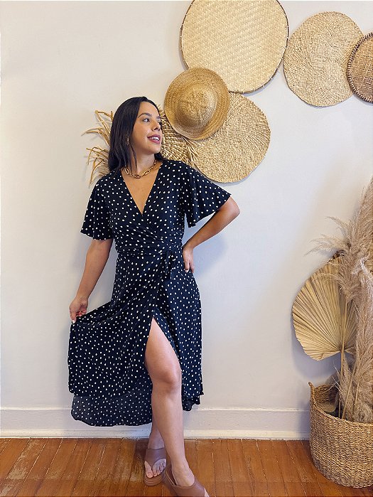 Vestido Poá - P/M/G