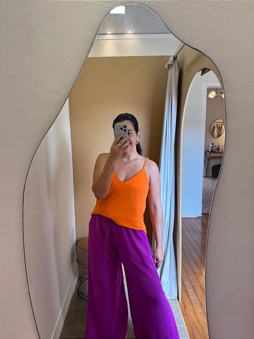 Regata Crepe Laranja - G