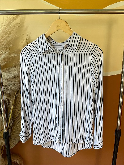 Camisa Listras Branca - P