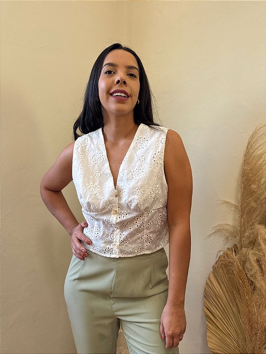 Cropped Lese Branco - G