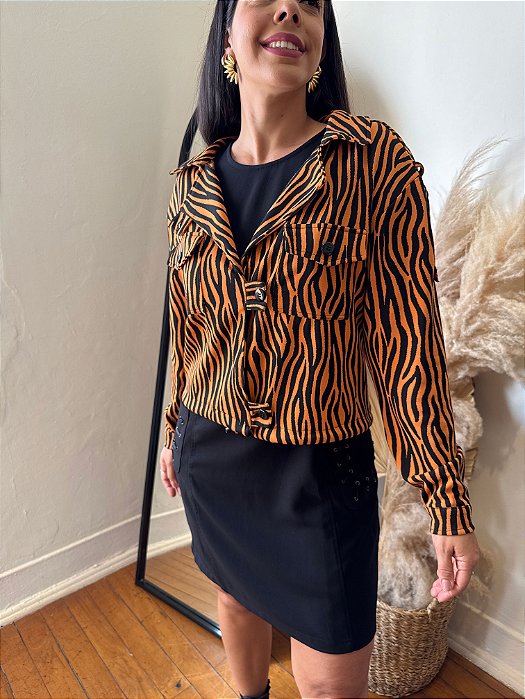 Jaqueta Zebra Laranja - M